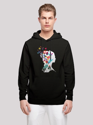 F4NT4STIC Sweatshirt 'Schmetterling ' in Zwart: voorkant