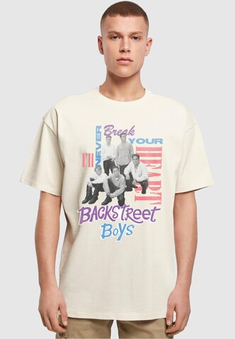 Merchcode Shirt 'Backstreet Boys' in Beige: front