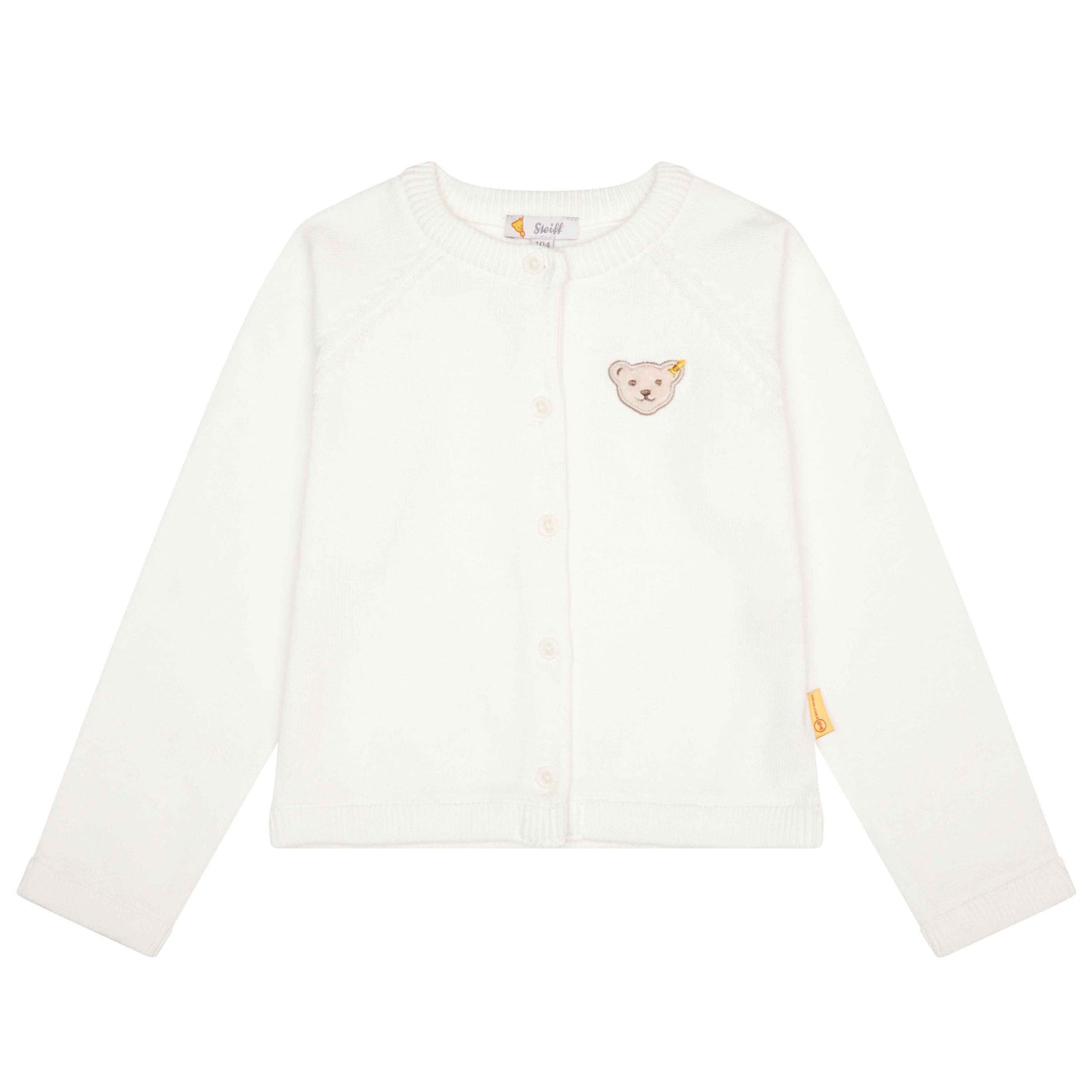 Giacchetta di Steiff Collection in bianco: frontale