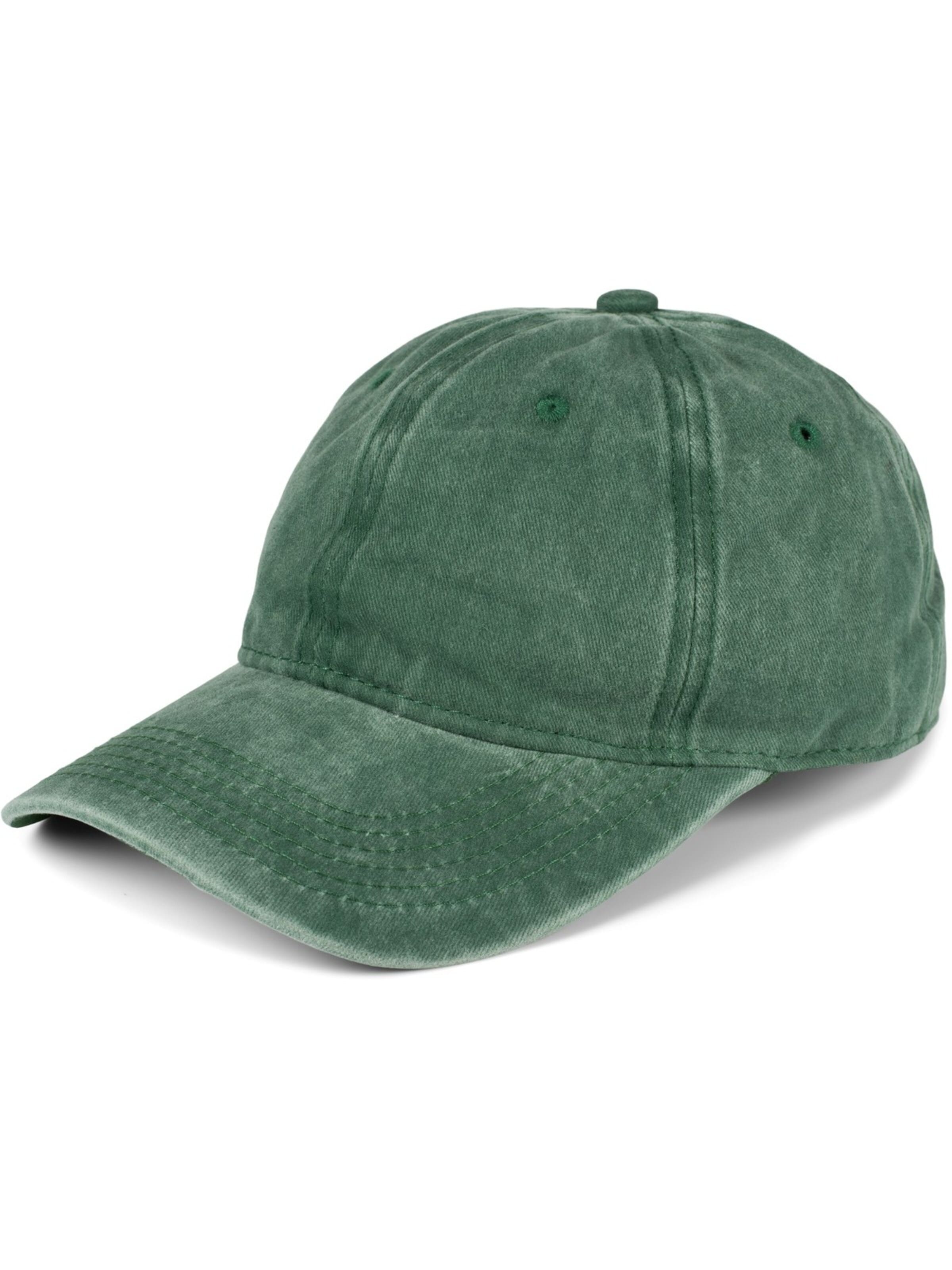 styleBREAKER Cap 'Vintage Baseball Cap Washed Used Look'‌‌‌‌‌‌‌‌‌‌ in Grün: Vorderseite