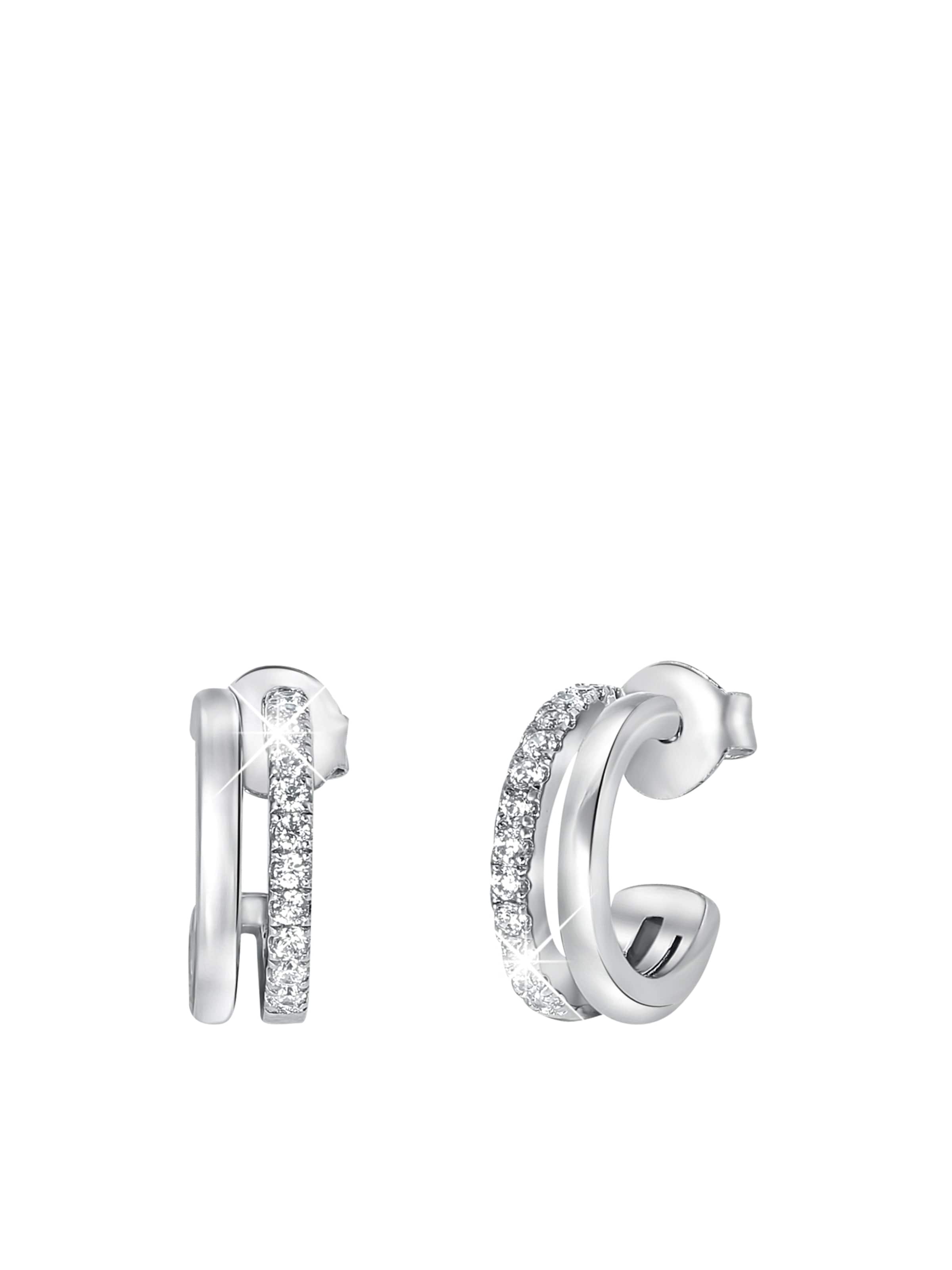 Lucardi Oorbellen in Zilver: voorkant