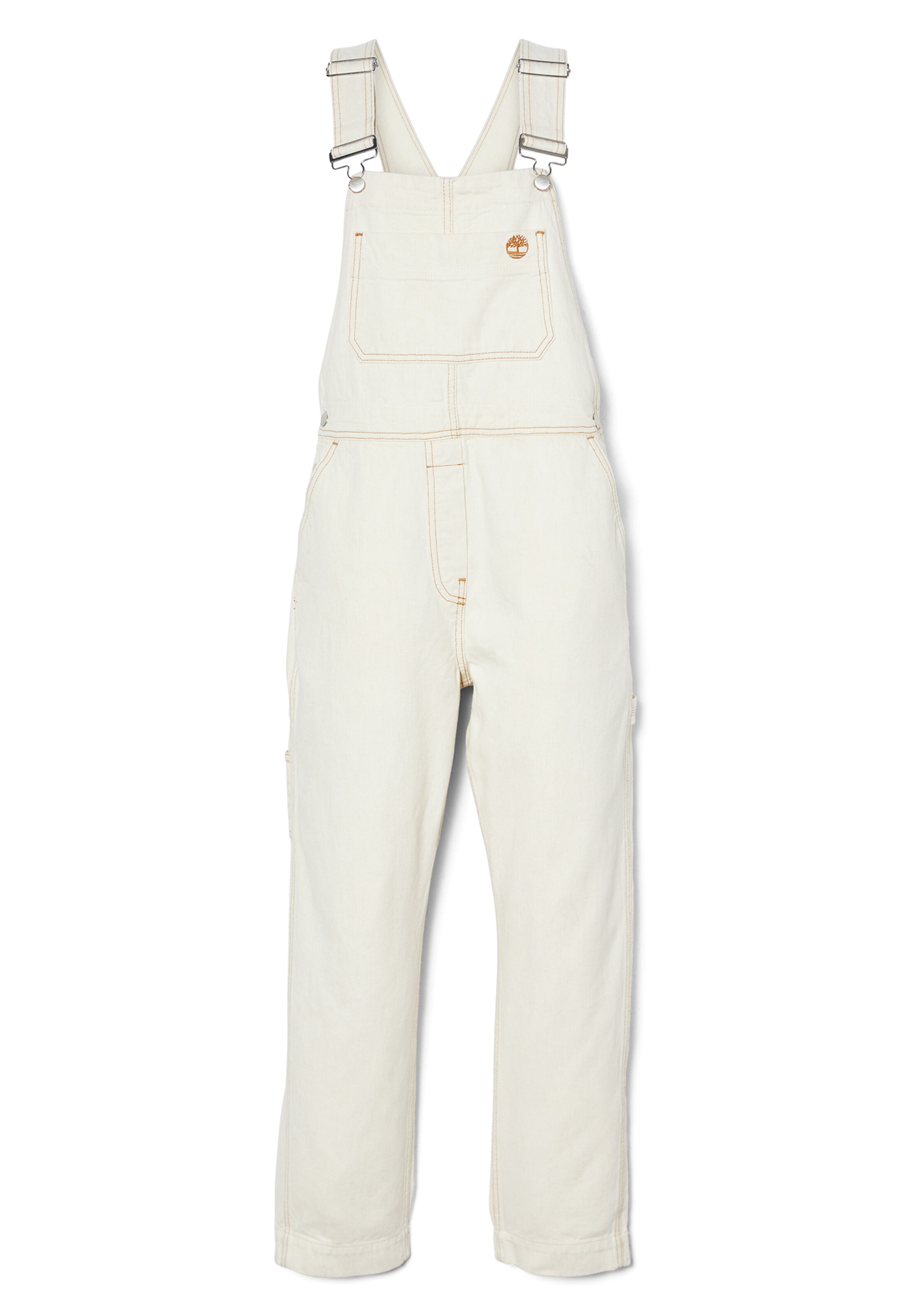 TIMBERLAND Regular Jean Overalls in White: front