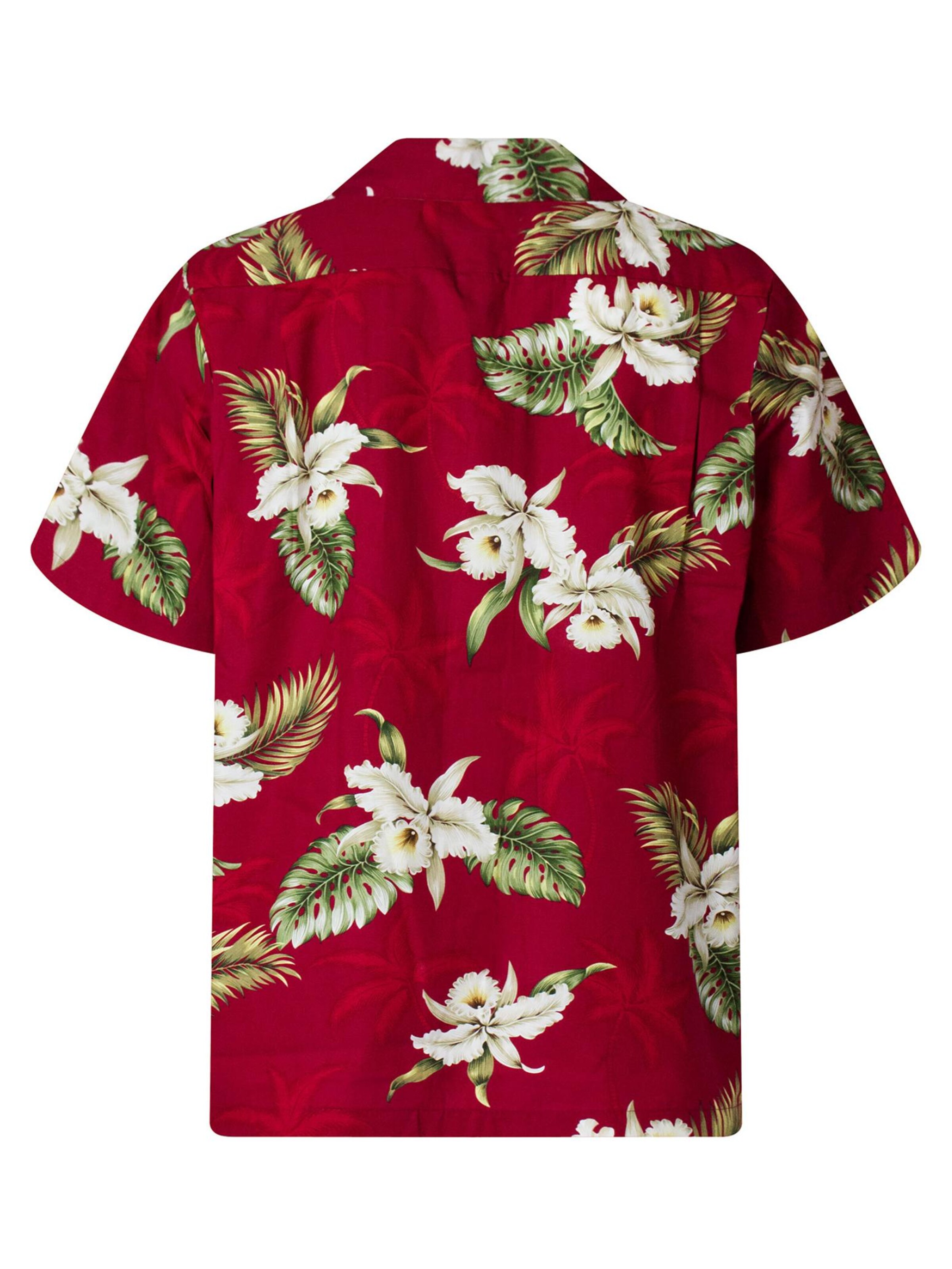 KY's Regular fit Button Up Shirt 'Enzian' in Red