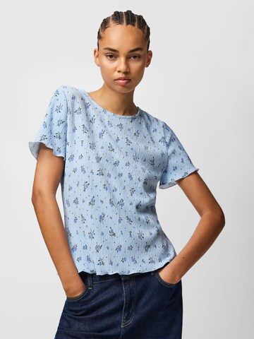 Maglietta di PIECES in blu: frontale