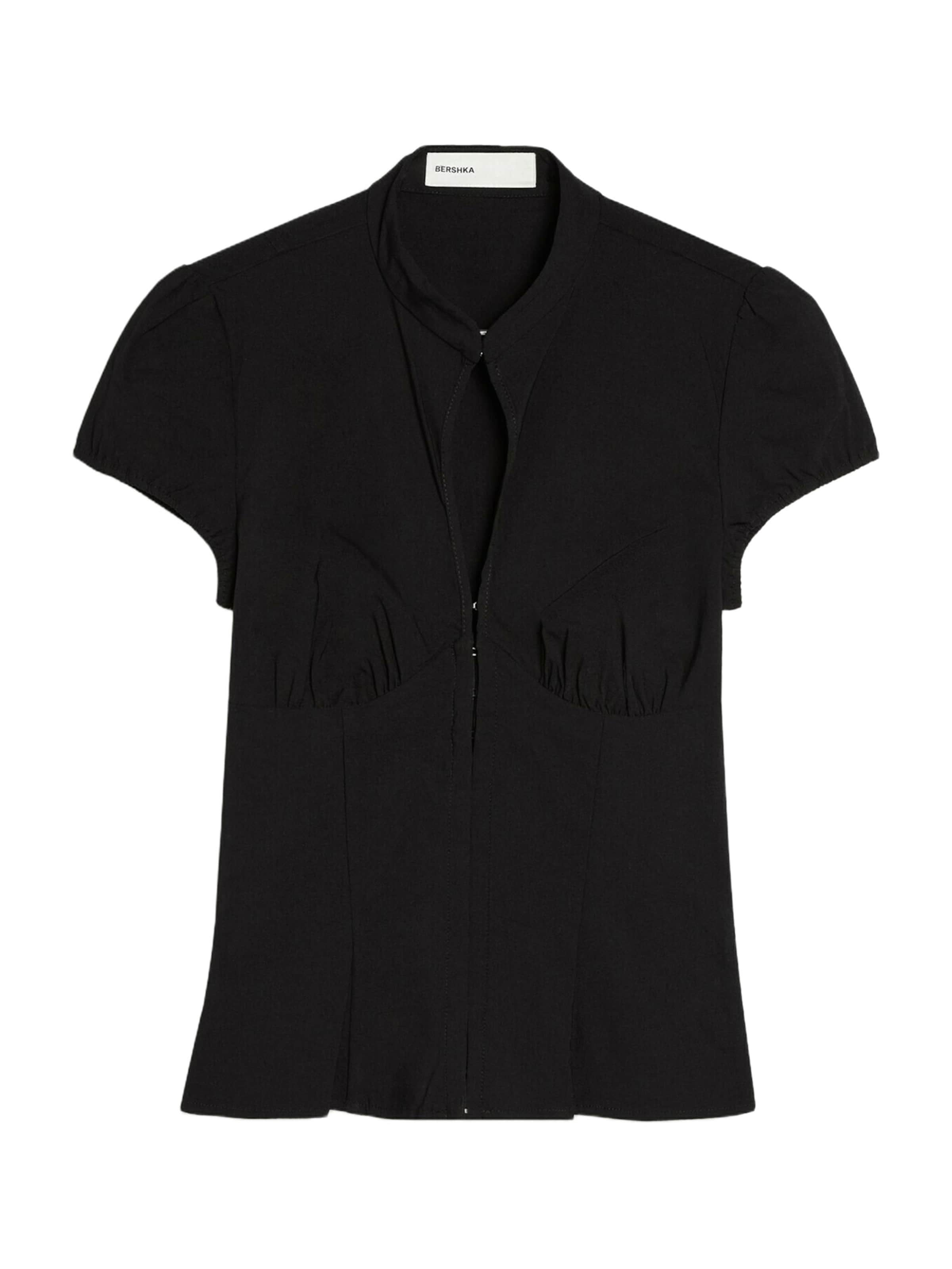 Bershka Blúz - fekete: elől