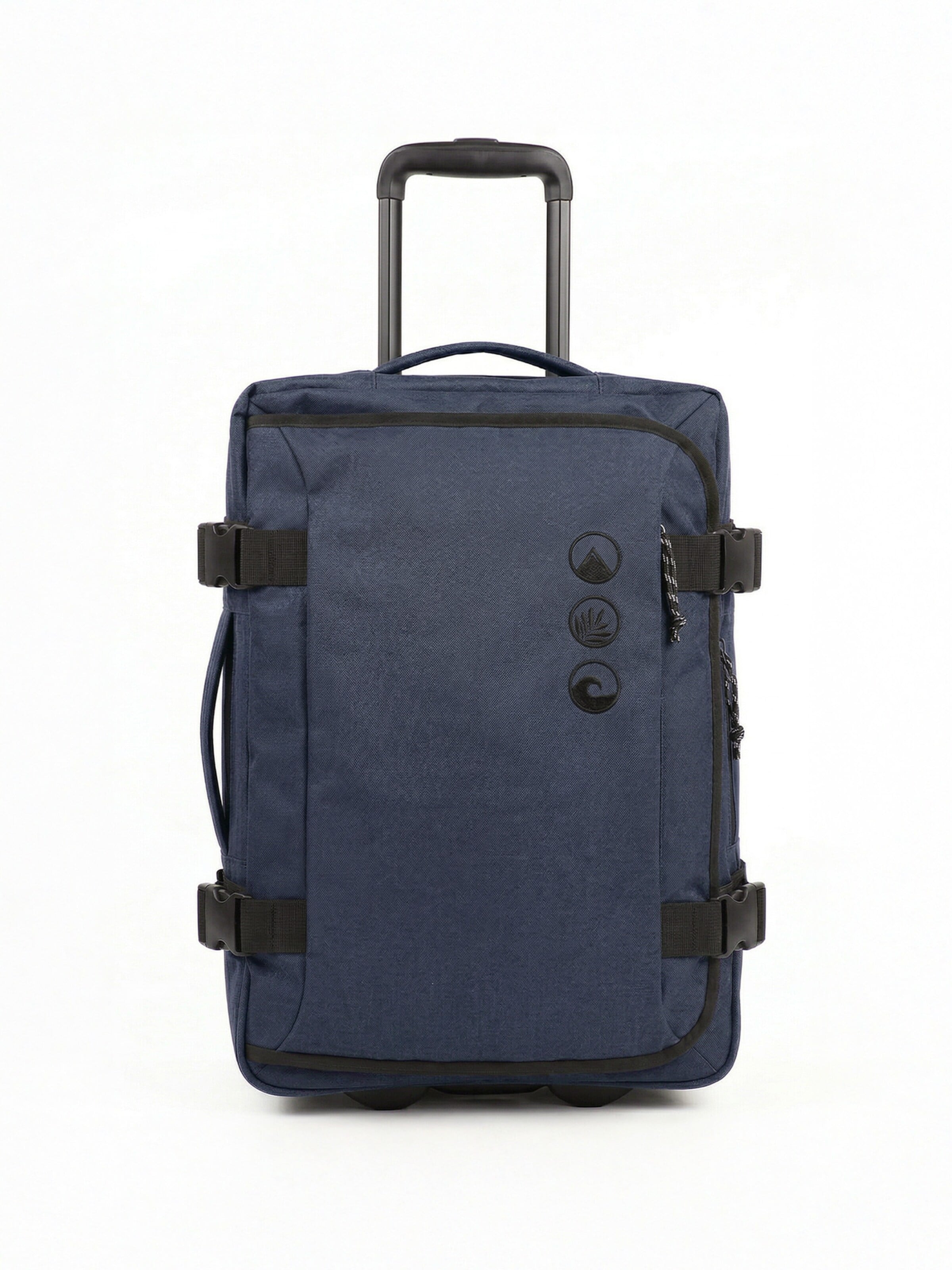 SONS OF ALOHA Cart 'Handgepäck-Koffer mit Rollen KANE recycled Trolley' in Blue: front