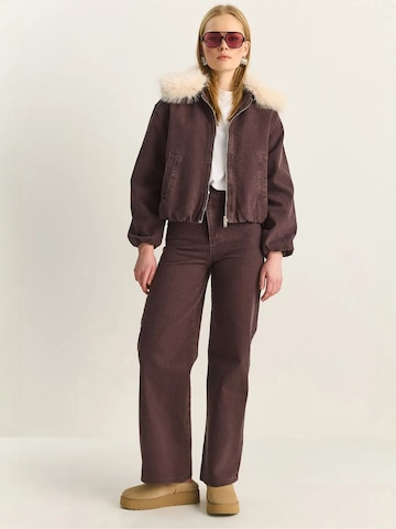 Veste mi-saison 'Jacken' Bianco Lucci en marron : devant