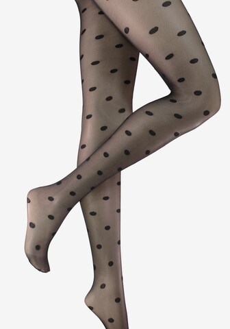 LOOKS by Wolfgang Joop Fine Tights 'Dots' in Black