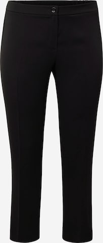 Persona by Marina Rinaldi Regular Pleated Pants 'REGINA' in Black: front