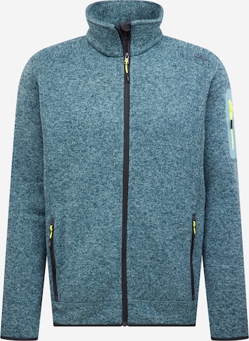 CMP Athletic Fleece Jacket in Blue: front