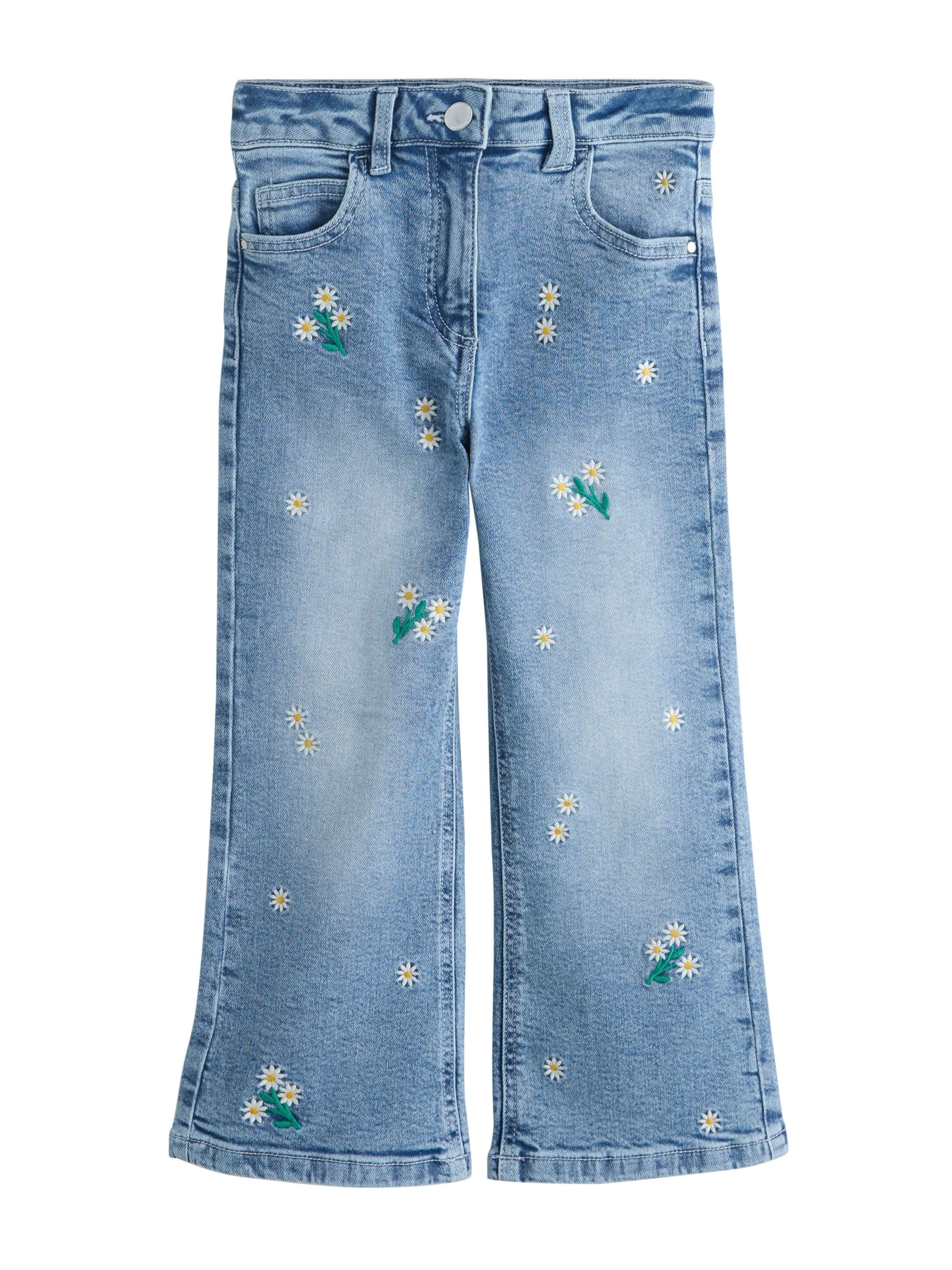 zils Next Platas staras Džinsi: no priekšpuses