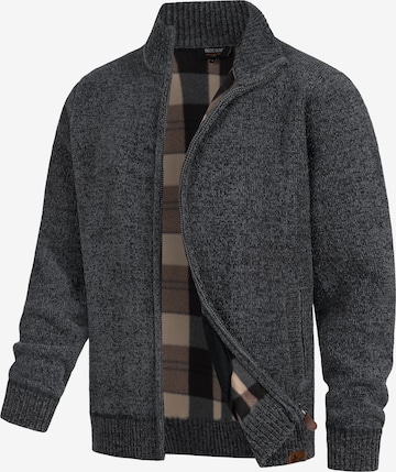 INDICODE JEANS Gebreid vest ' INFilion ' in Zwart: voorkant