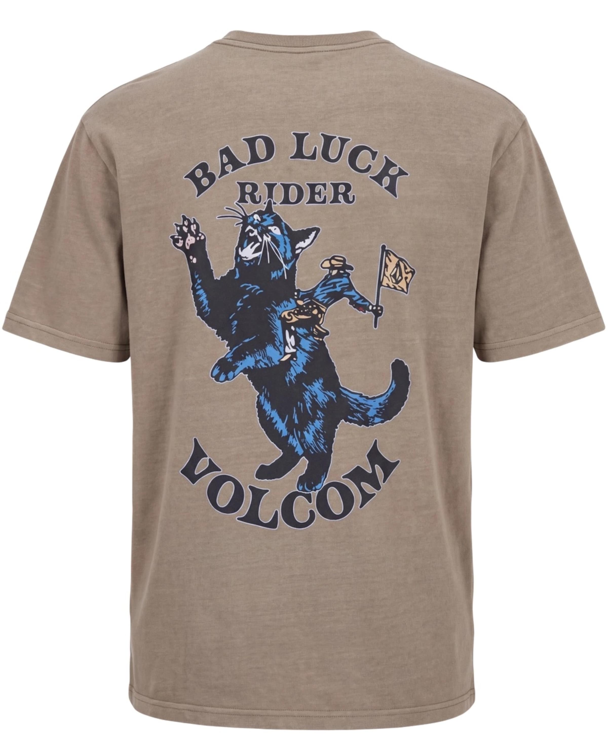 Volcom Футболка 'BAD LUCK' в Коричневый