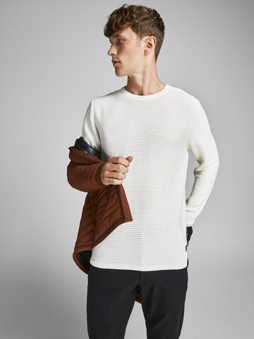 JACK & JONES Pullover 'Wind' in Weiß