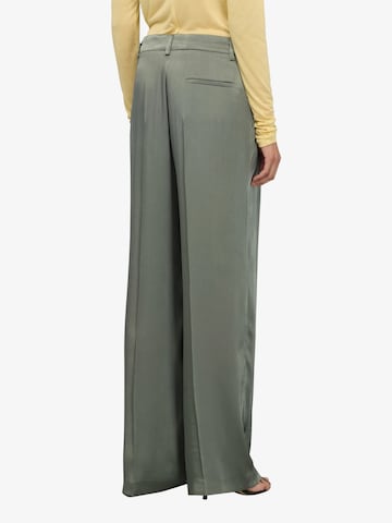 Wide Leg Pantalon à pince Semicouture en vert