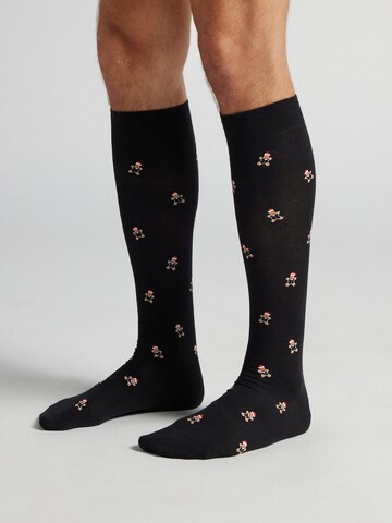 IUMAN Intimissimi Uomo Socks in Black: front
