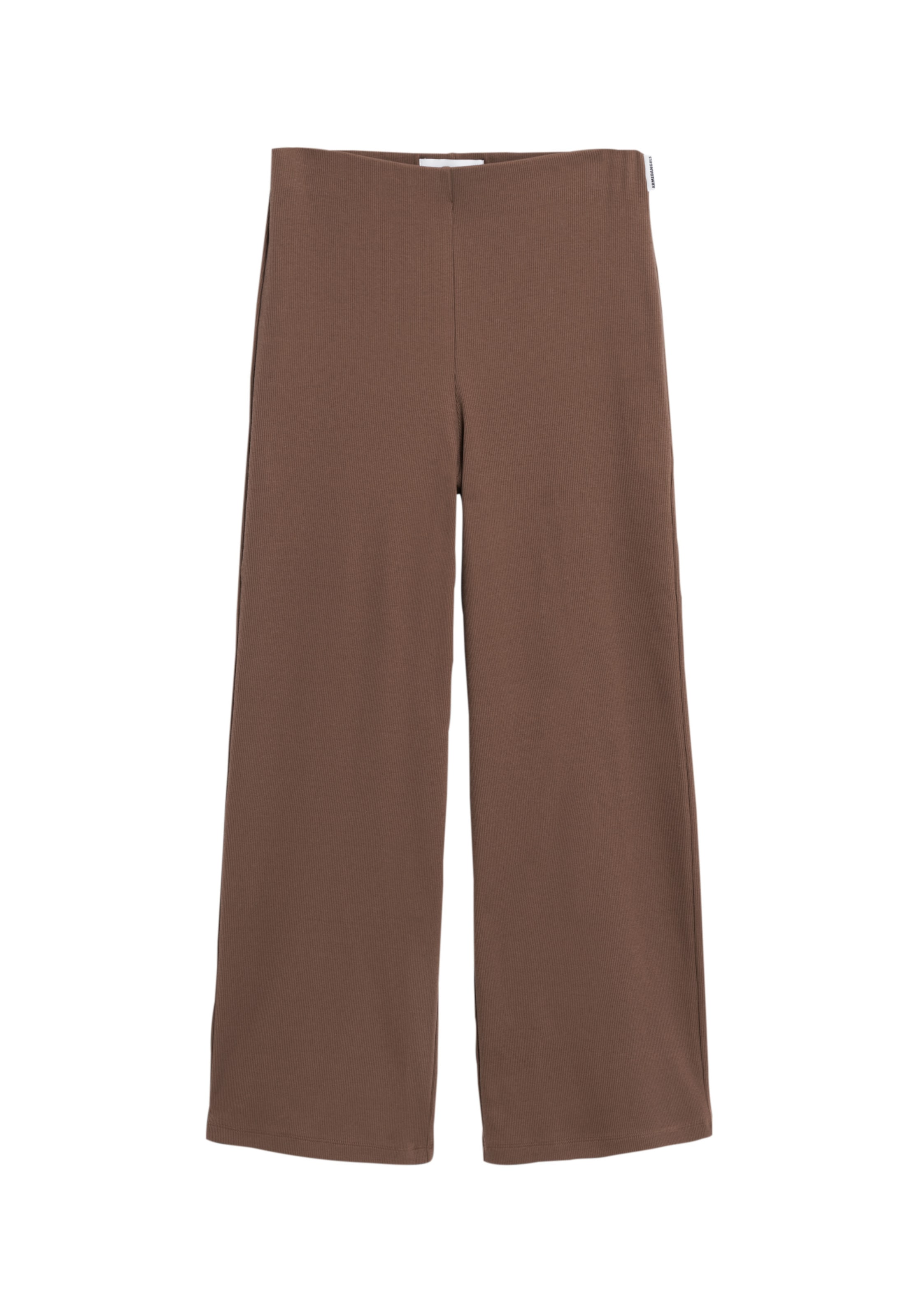ARMEDANGELS Regular Ripp-Jerseyhose NIANAA in Braun: Vorderseite