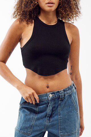 Top di BDG Urban Outfitters in nero: frontale