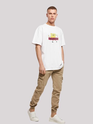 F4NT4STIC T-Shirt 'Spongebob Schwammkopf WHATEVER' in Weiß