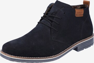 Rieker Lace-Up Boots in Blue: front