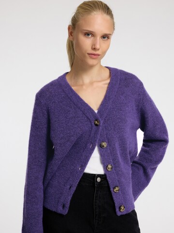 Cardigan 'SLFMALINE' SELECTED FEMME en violet