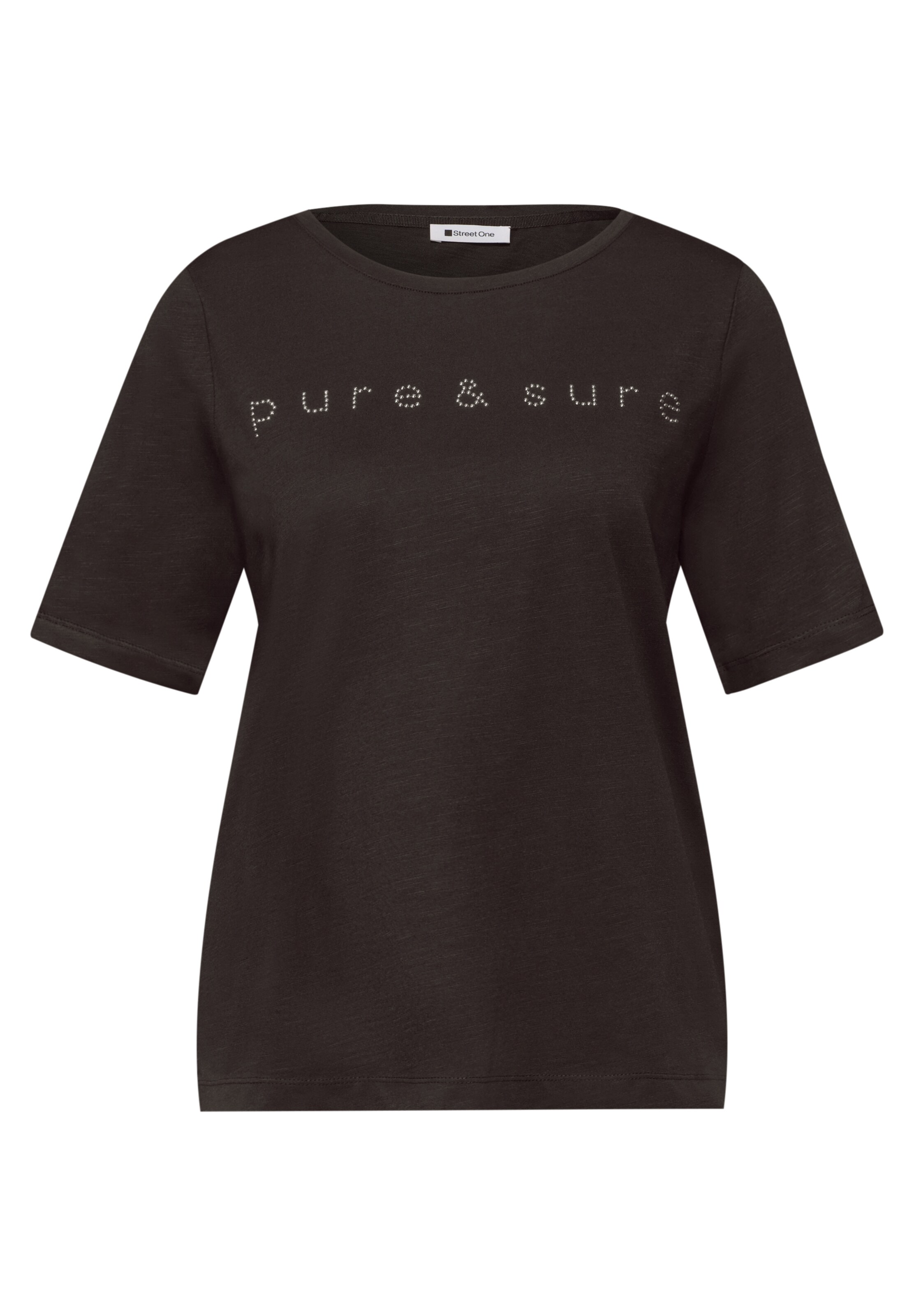 STREET ONE Shirt in Braun: Vorderseite