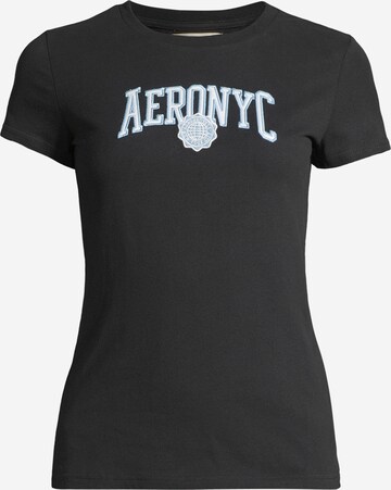 T-shirt AÉROPOSTALE en noir : devant