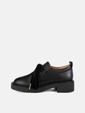 L37 HANDMADE SHOES Veterschoen 'ZERO GRAVITY GRACE' in Zwart: voorkant