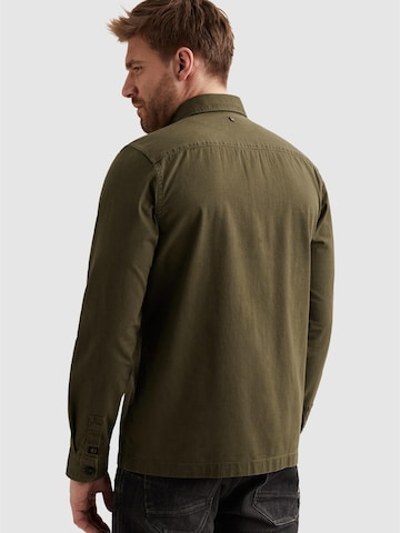 PME Legend Regular fit Overhemd 'PME LEGEND - Shirt jacket with button closure and chest pocket' in Groen