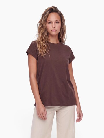 TOPSHOP Футболка 'EVERYDAY' в Коричневый: спереди