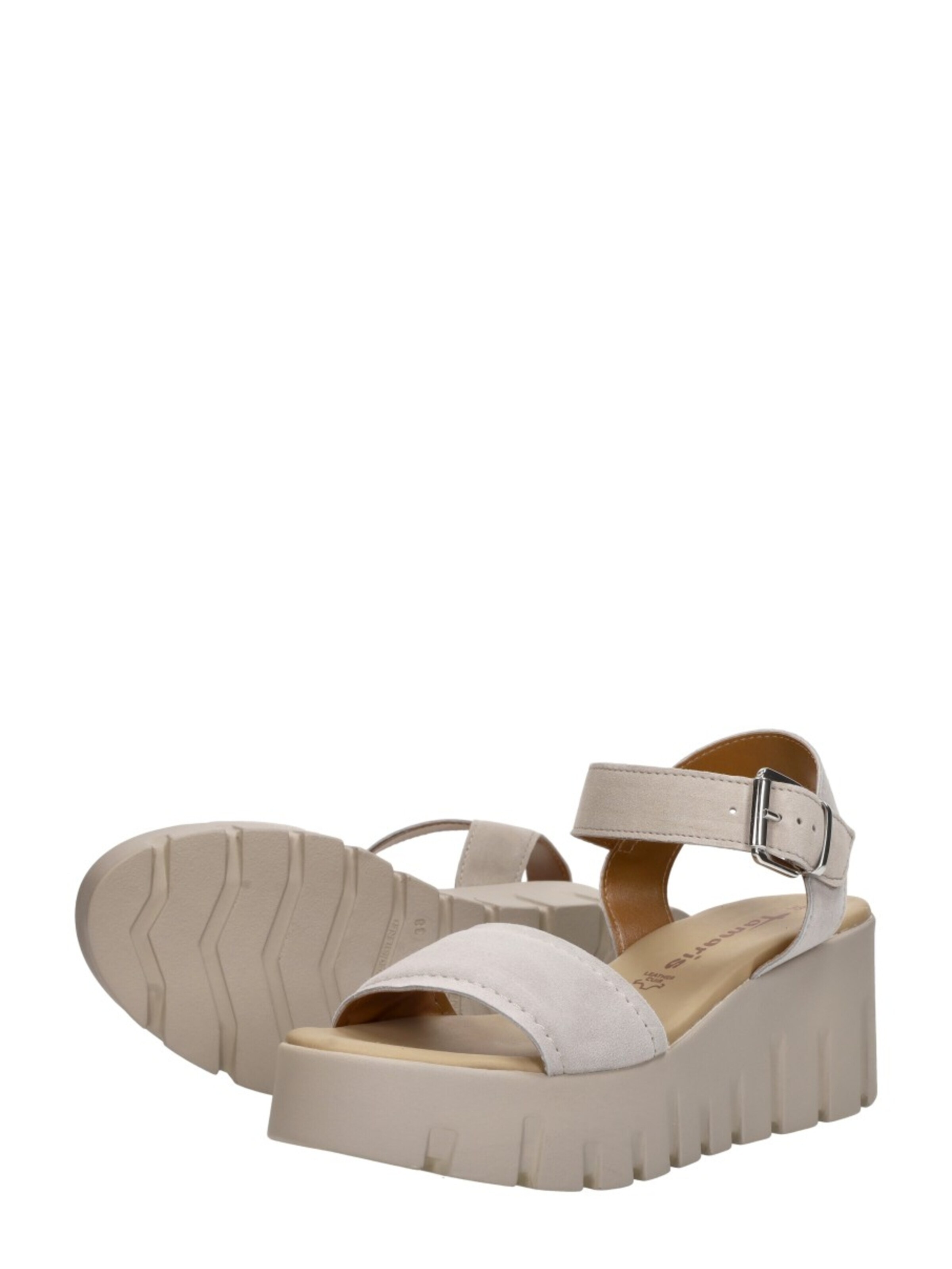 Sandales 'Sandalen Plat' Tamaris en gris