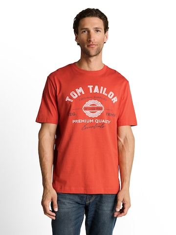 TOM TAILOR Shirt in Red: front