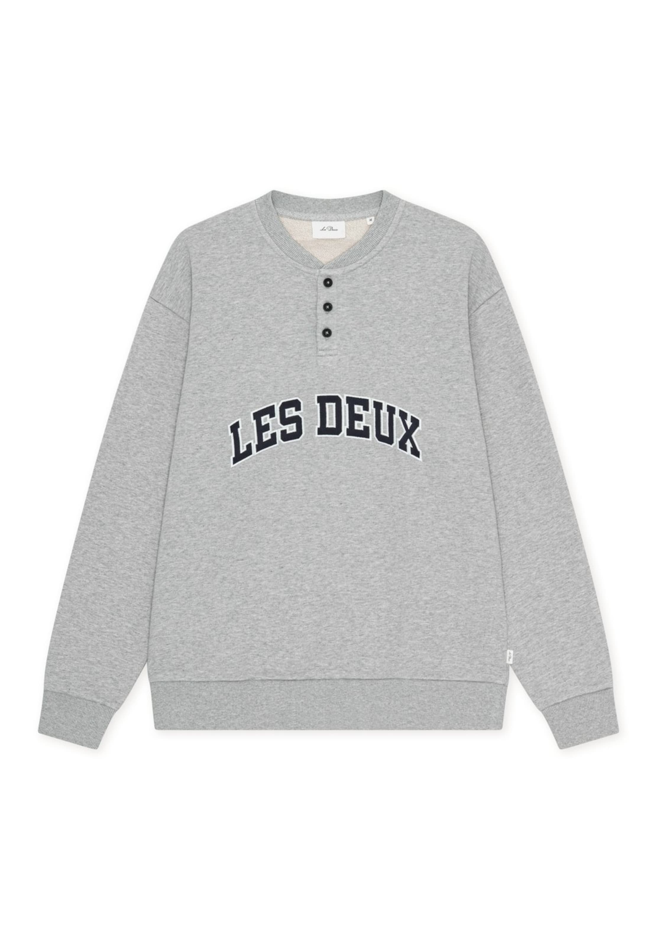 Les Deux Tréning póló - szürke: elől