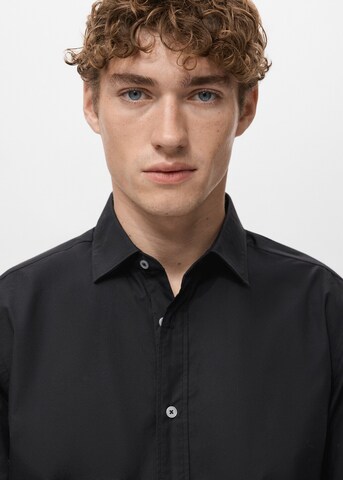 MANGO MAN Regular fit Button Up Shirt 'Play' in Black