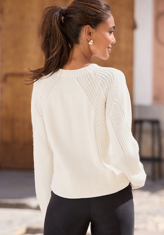 LASCANA Pullover in Weiß
