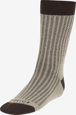Calzino di Boggi Milano in beige: frontale