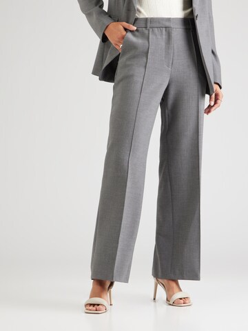 s.Oliver BLACK LABEL Wide leg Trousers in Grey: front