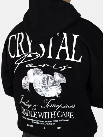 Crystal Paris Sweatshirt 'Dias' in Black