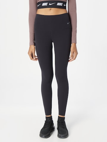 NIKE Skinny Sportbroek 'ZENVY' in Zwart: voorkant