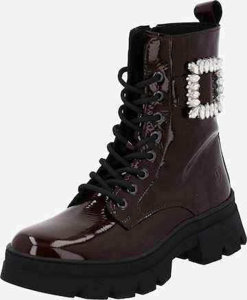Bottines à lacets 'Xorag' Palado en rouge : devant