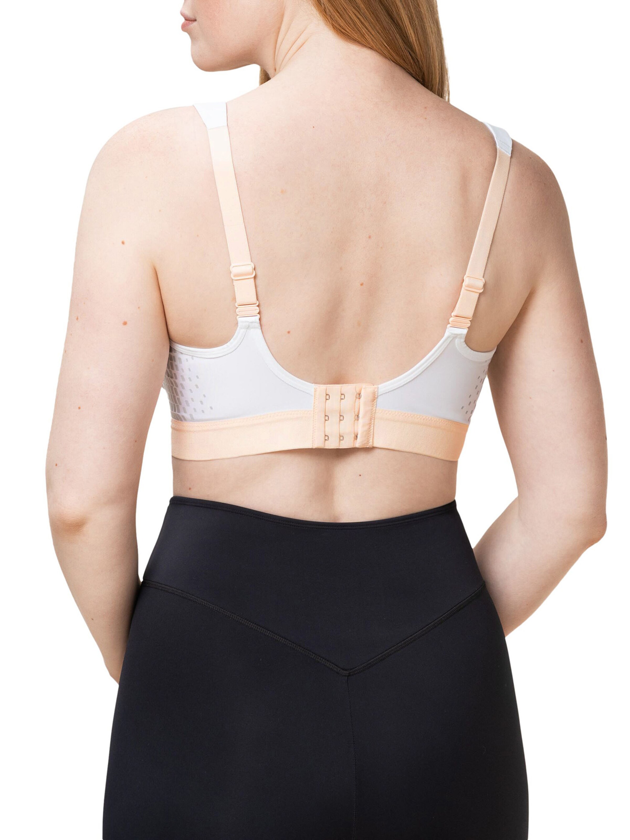 TRIUMPH High Support Bra ' Triaction Hybrid Lite ' in White: front
