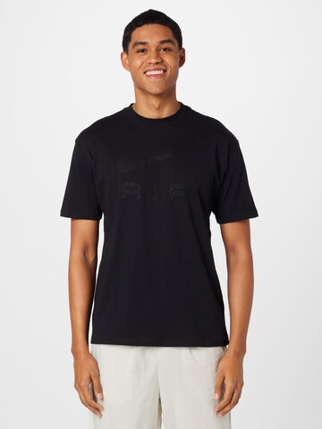 Nike Sportswear Shirt in Zwart: voorkant