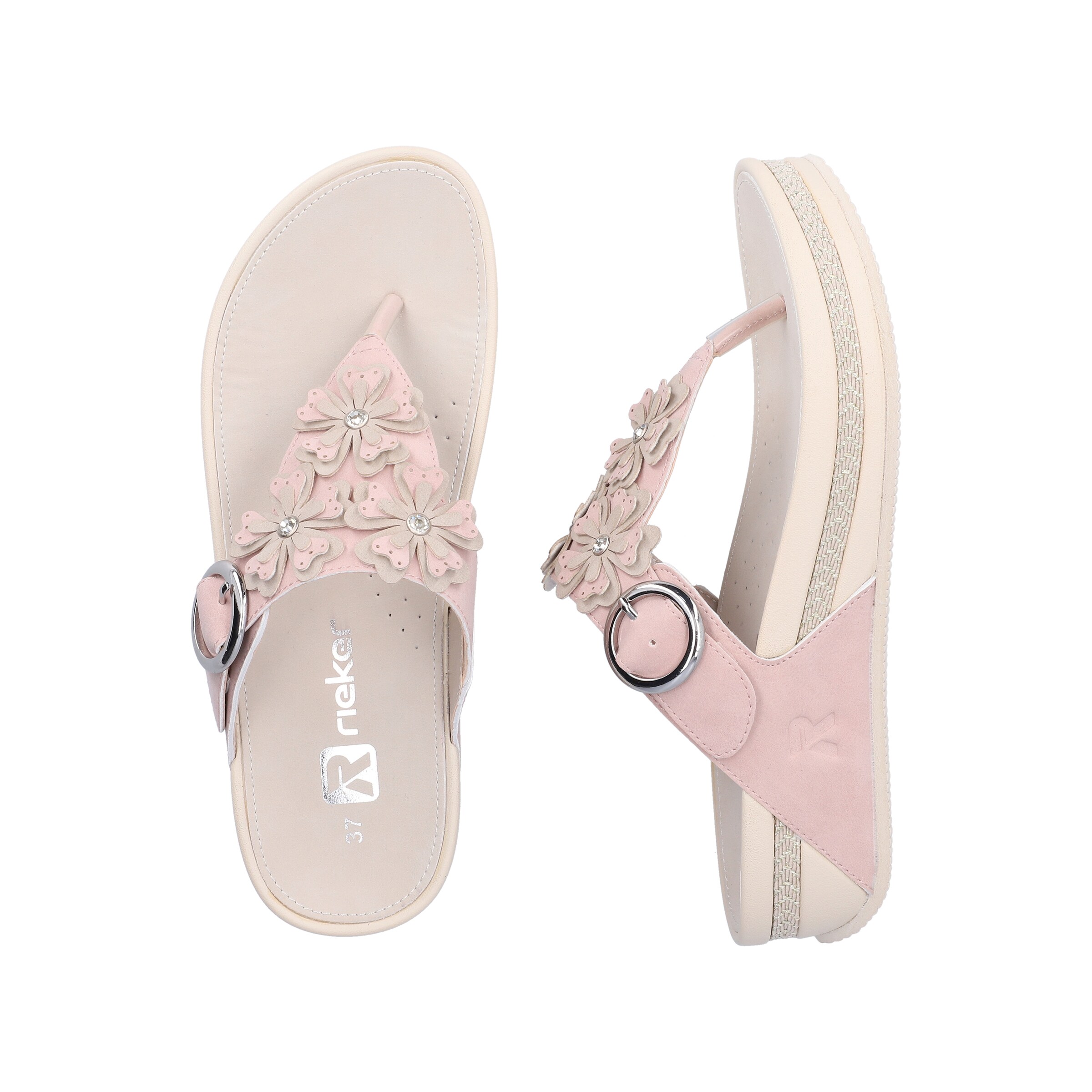 Tongs Rieker en rose