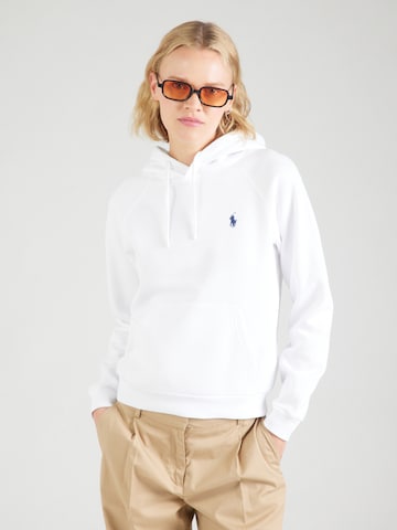 Sweat-shirt Polo Ralph Lauren en blanc : devant