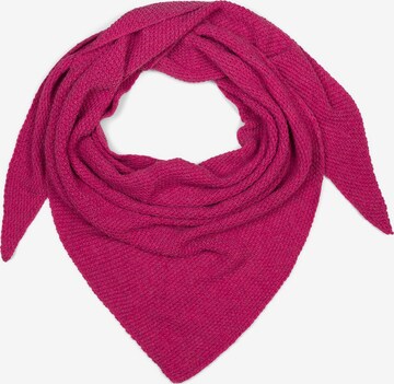 styleBREAKER Tuch 'Strick Dreiecktuch Einfarbig' in Pink: Vorderseite