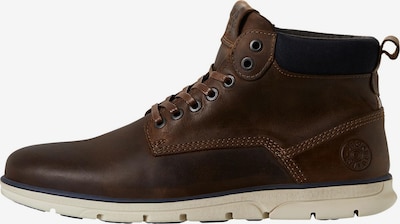 JACK & JONES Boots med snörning 'Tubar' i nattblå / brun, Produktvy