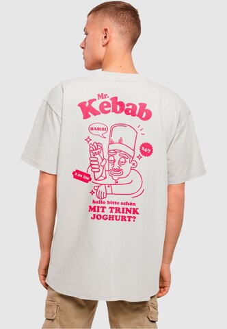Merchcode Koszulka 'Mr Kebab' w kolorze szary