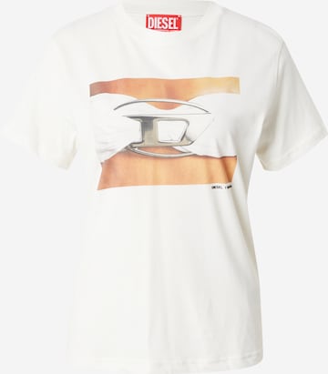 T-shirt 'REGS' DIESEL en blanc : devant