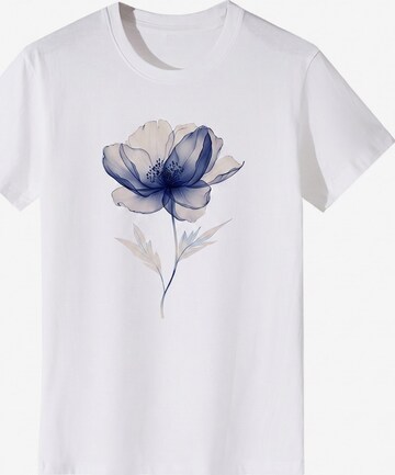 T-shirt 'Women's Short Sleeve Shirt Summer Tops' LapaPlus en blanc : devant