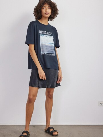 BEARTH Shirt ''BEARTH-Print' Bio-Baumwolle' in Grey